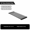 0.5 unit tempered glass plate gray with hole