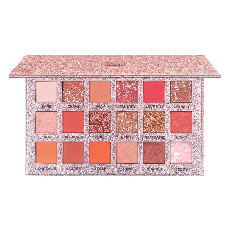 Высокий пигмент, Алмазный органический макияж, фирменная торговая марка, Набор теней для век с блеском