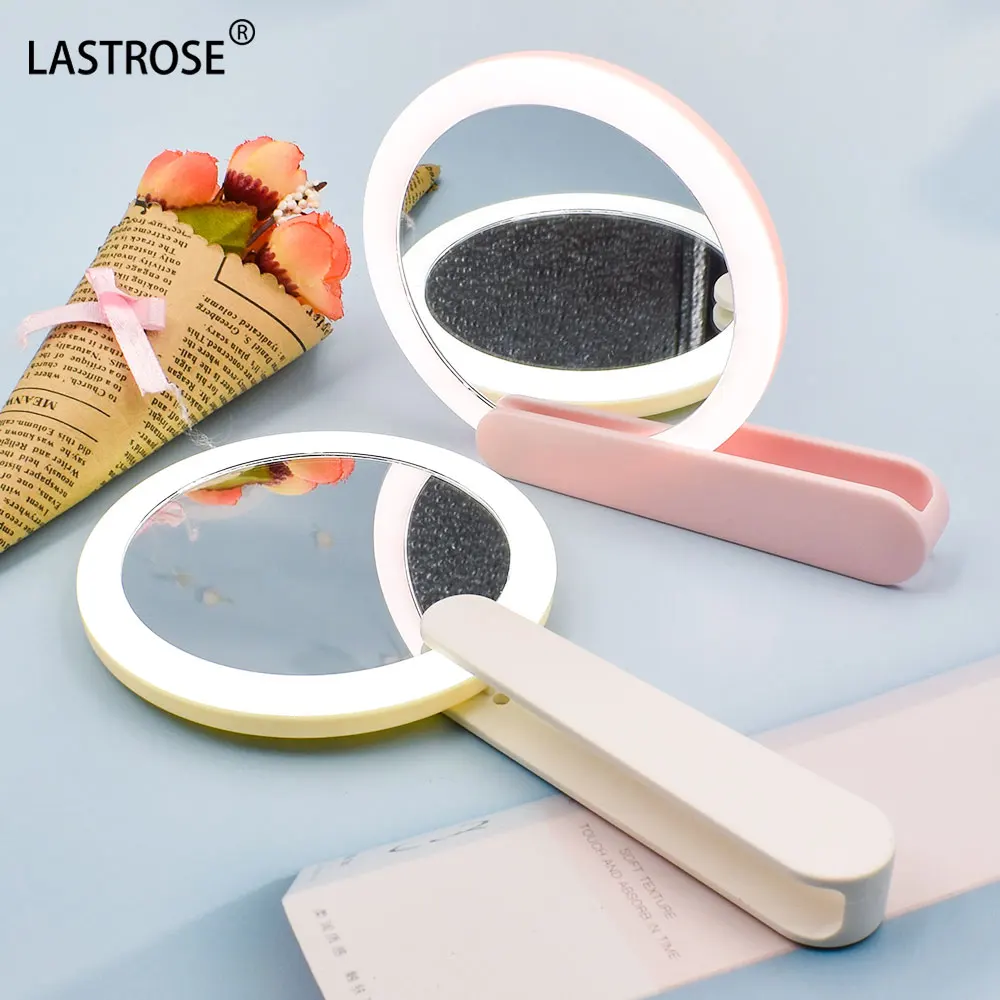 Wholesale Oem Handheld Mirror Private Label Compact Led Pocket Mirror