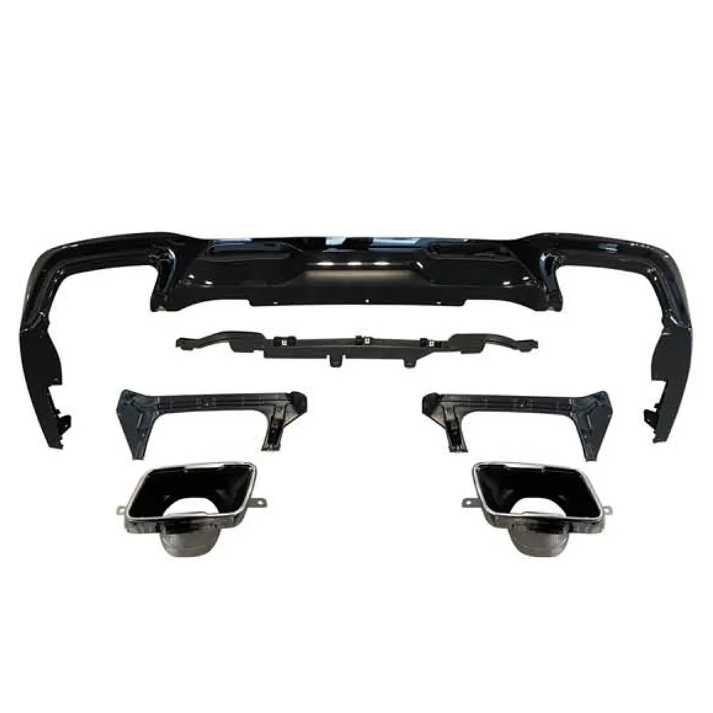 2S F44 M235i Rear Diffuser With Tips for M-Tech Gloss Black Rear ...