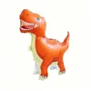 Dinosauro arancione con ruote