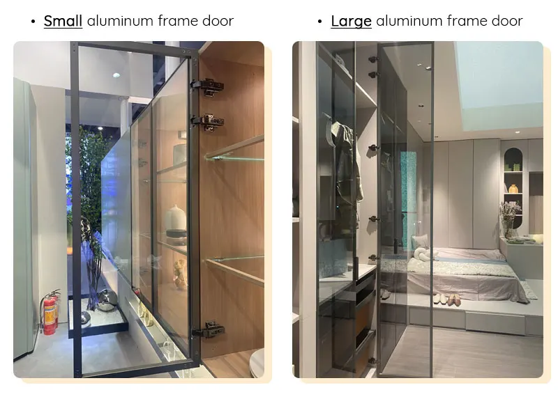 Aluminum Extrusion Glass Frame Door Profiles for Kitchen Cabinets ...