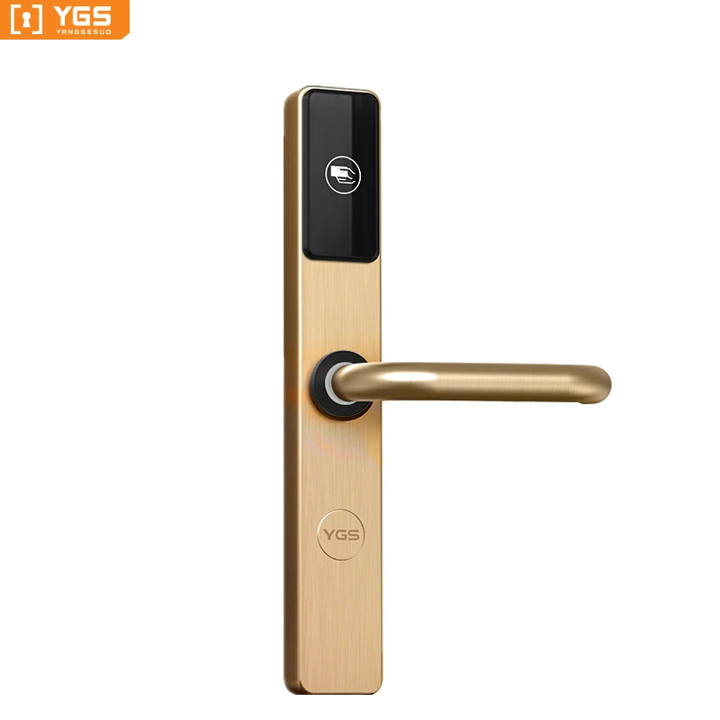 YGS TCP IP Wireless Sliding Door Hotel Room Door Handle Locks Home Apartment Fingerprint App Tuya Door Lock
