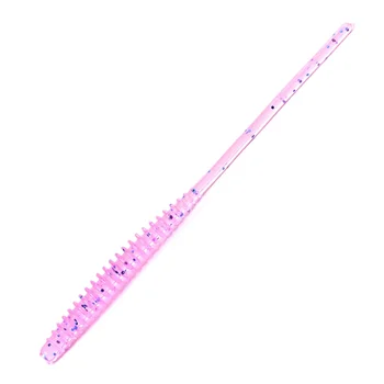 Root Fishing Threaded Needle Tail Worm 65mm 027g 12pcs/Bag Stainless Steel Artificial Soft Bait with Attractant Lure – Soft Lure – view 2