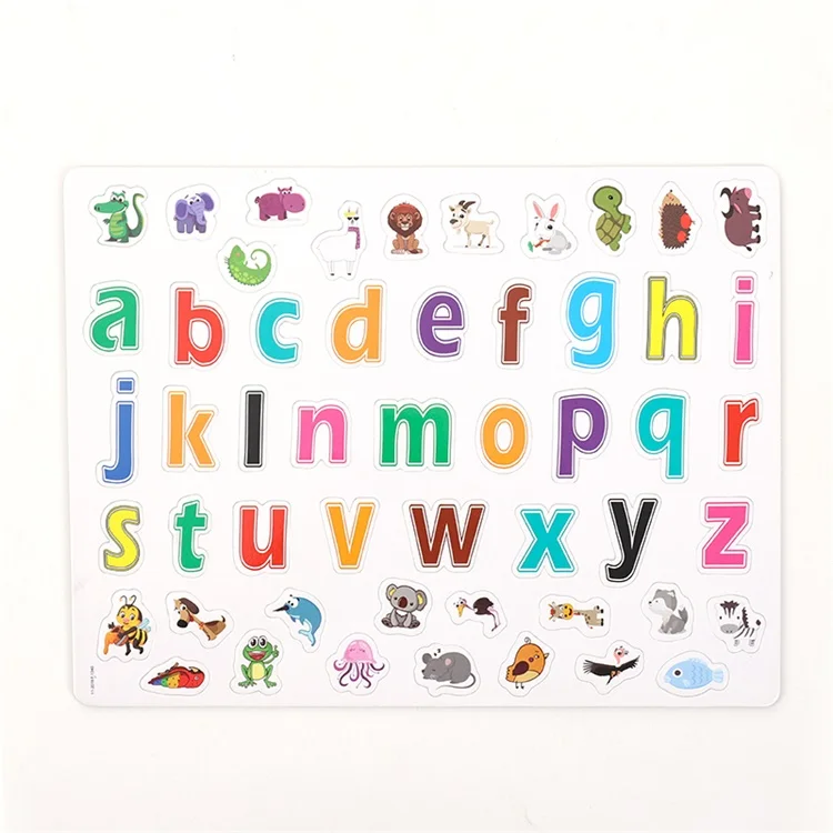 Education toys for kids Russian alphabet magnetic puzzle