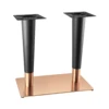 Rose gold-plated stainless steel and black