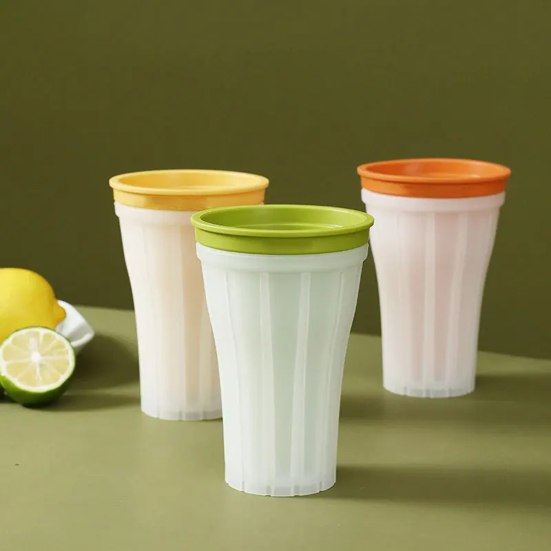 Freezing Silicone Smoothie Ice Making Cup Crushed Ice Cup 150ml Frozen Magic Slushy Cup Ice Maker