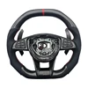 Carbon Fibre+Perforated Leather+red Top Stripe+red Stitching