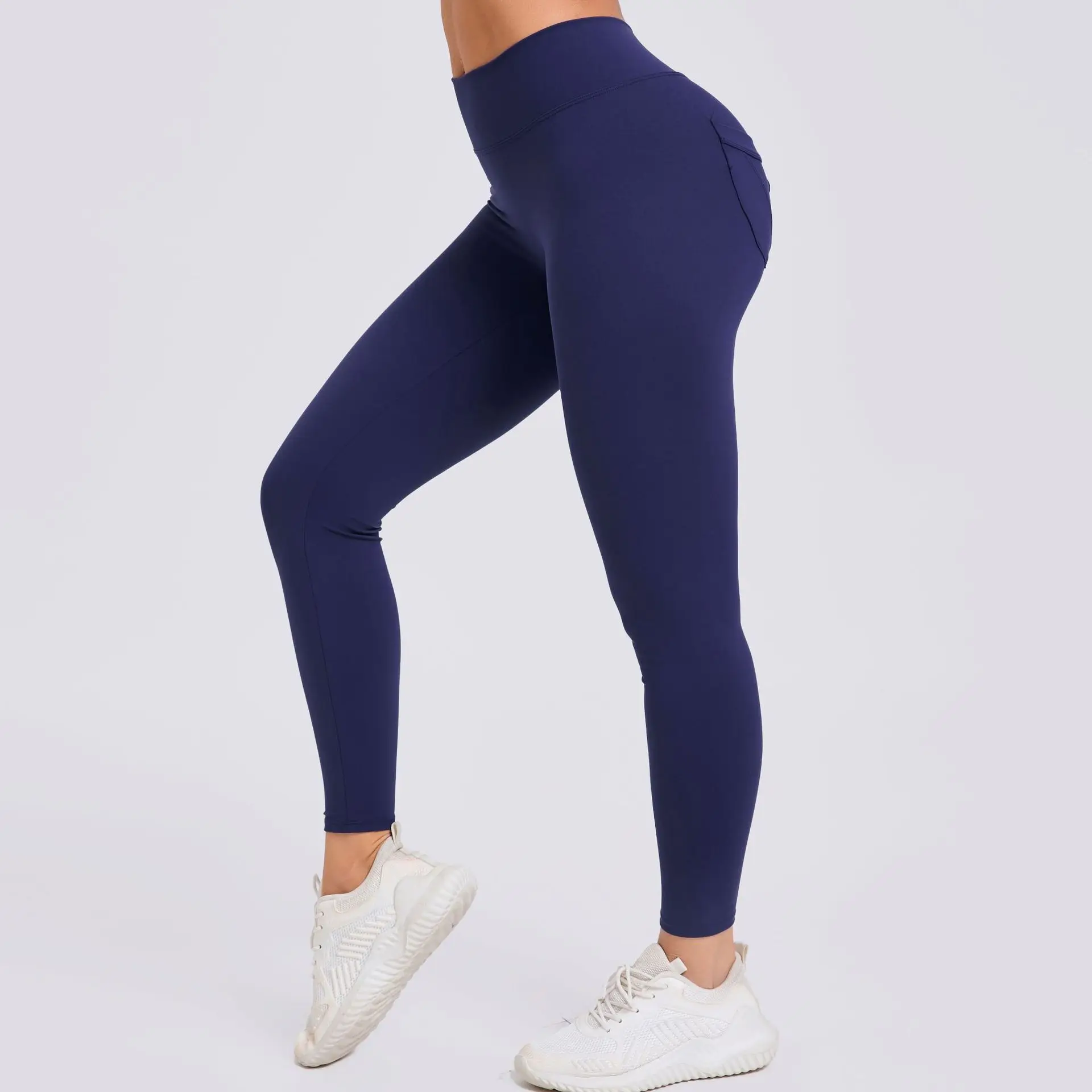 High-Waisted Butt-Lifting Yoga Pants Quick-Dry Fitness Pants Breathable Pocket Running L preview