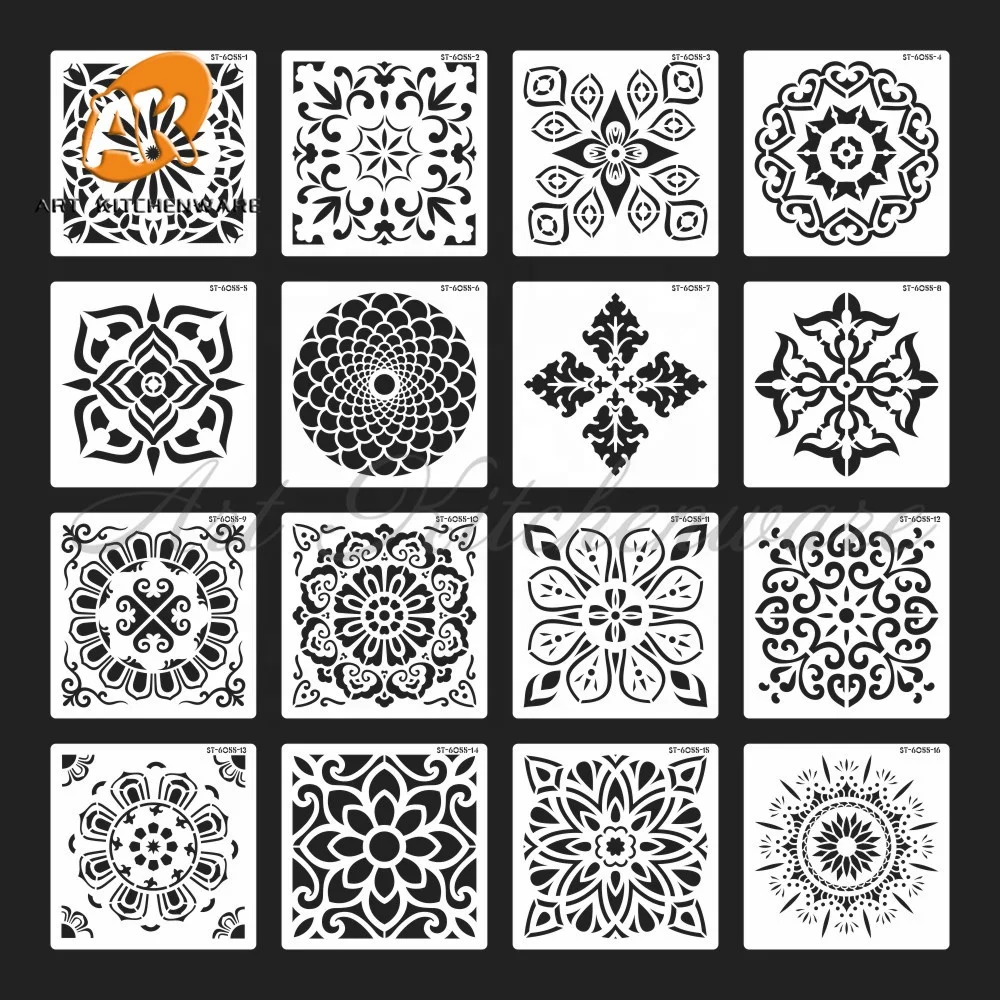 Pochoir Galette Des Rois Pochoirs à Gâteau 3D (Lot De 4) - Décoration Pâtisserie Pochoir Patisserie