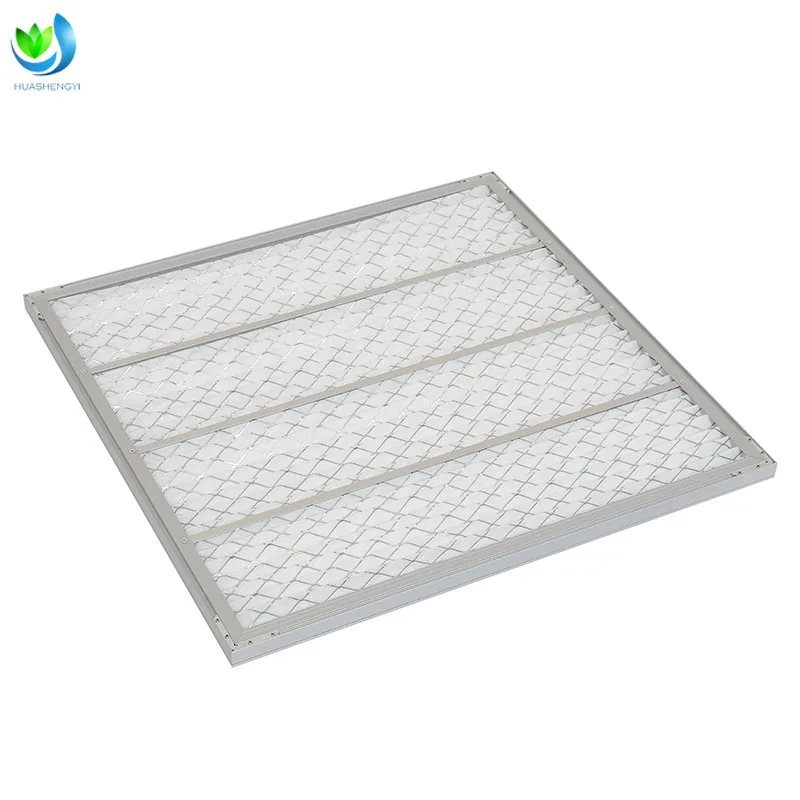 Customize HVAC F6-F9 White High Efficiency Fold Air Filter Fold Aluminum Frame Replace Filter Easy to Disassemble
