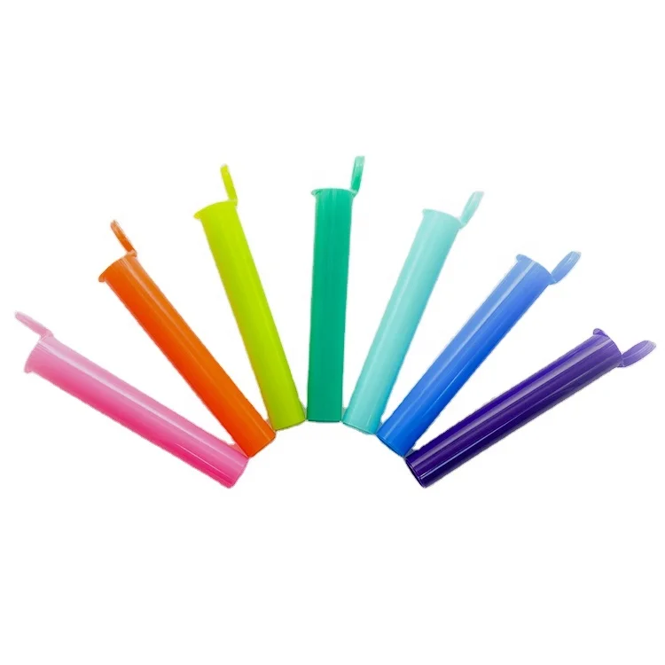 Plastic Child Resistant Cap Pop Top Tube Plastic 98mm 109mm 116mm Tube