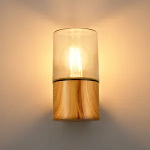 Vertak Modern LED Garden Light E27 Base Wall Mounted Clear Glass Waterproof Outdoor Wall Lantern for Street Use