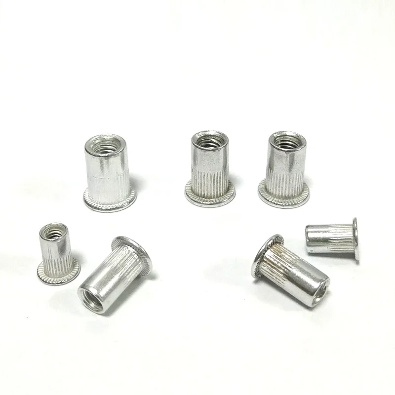 Aluminum Round Insert Nuts Aluminum Rivet Nut With Knurled Body Buy Aluminum Round Insert Nuts