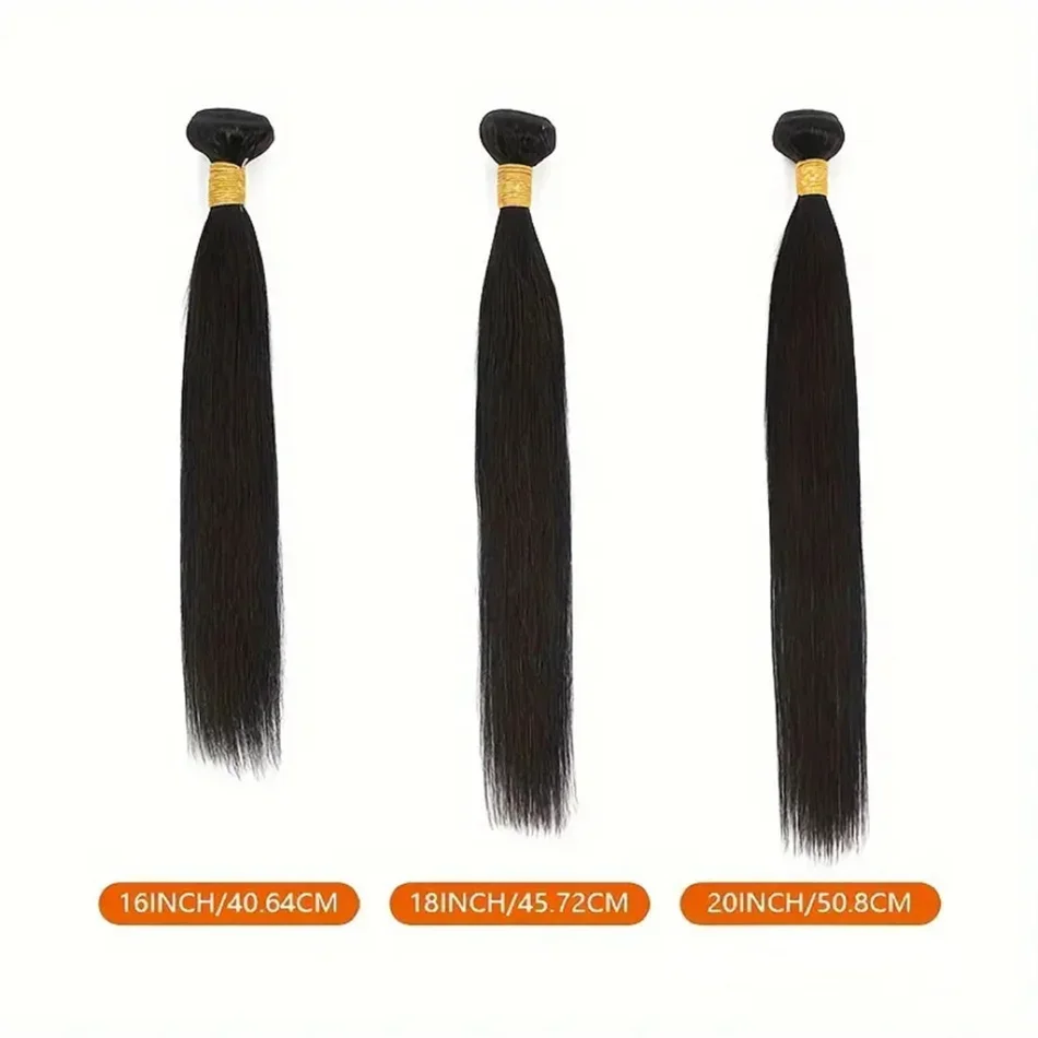 Knochen gerade Bündel Haarverlängerung für Frauen reines brasilianisches Haar 8-32 Zoll mehrere Größe_voghion.com