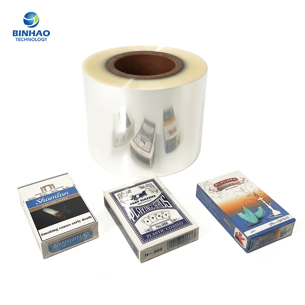 Multiple Extrusion Transparent BOPP Film Roll Soft Cellophane for Queen Size Cigarette Packaging
