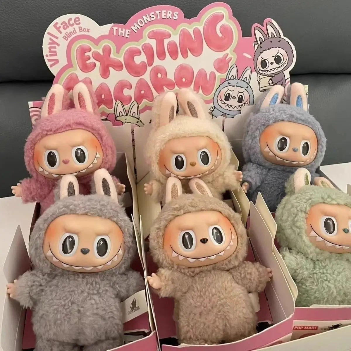ぬいぐるみ・マスコット labubu exciting macaron popmart soy milk Labubu The Monsters Exciting Macaron Vinyl Face Series Soy