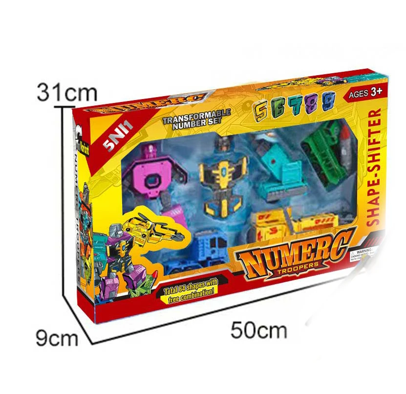 Diy Assembly Deformation Robots Learning Toy Digit Transform Robot For