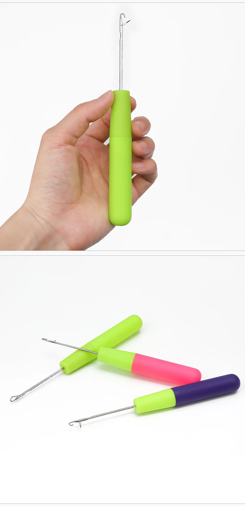 Jp Crochet Latch Hook Wig Making Tools Plastic Handle Knitting Tool
