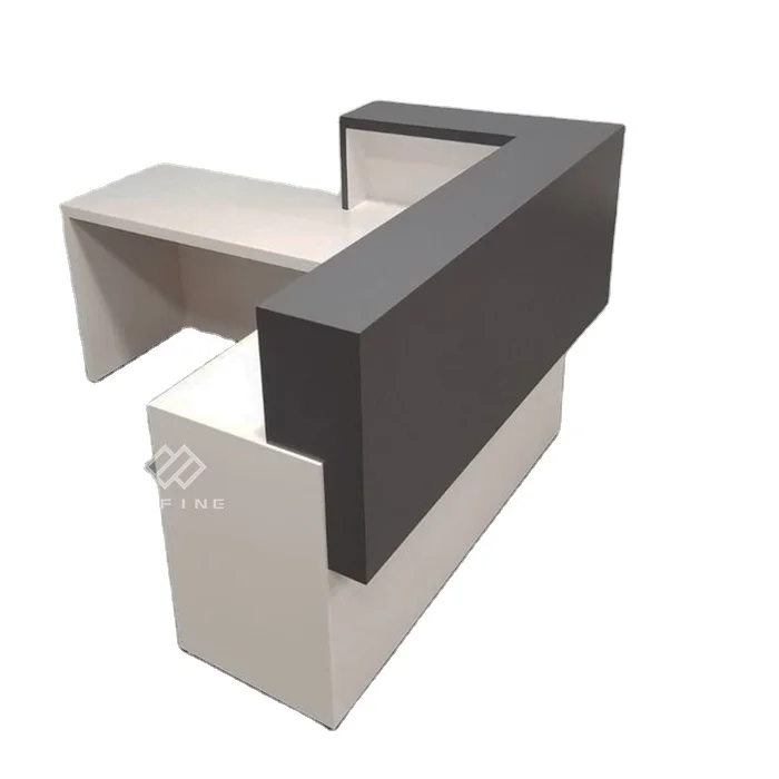 Guangdong Supplier Custom Made Reception Counter Front Desk Design Airport Information Counter
