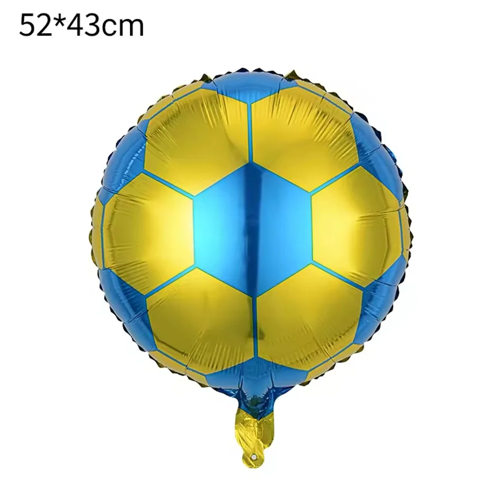 2026 FootballWorld Thick Durable Aluminum Foil Soccer Jersey Shape Balloon Bar Euro Cup Football Night Decor Setup