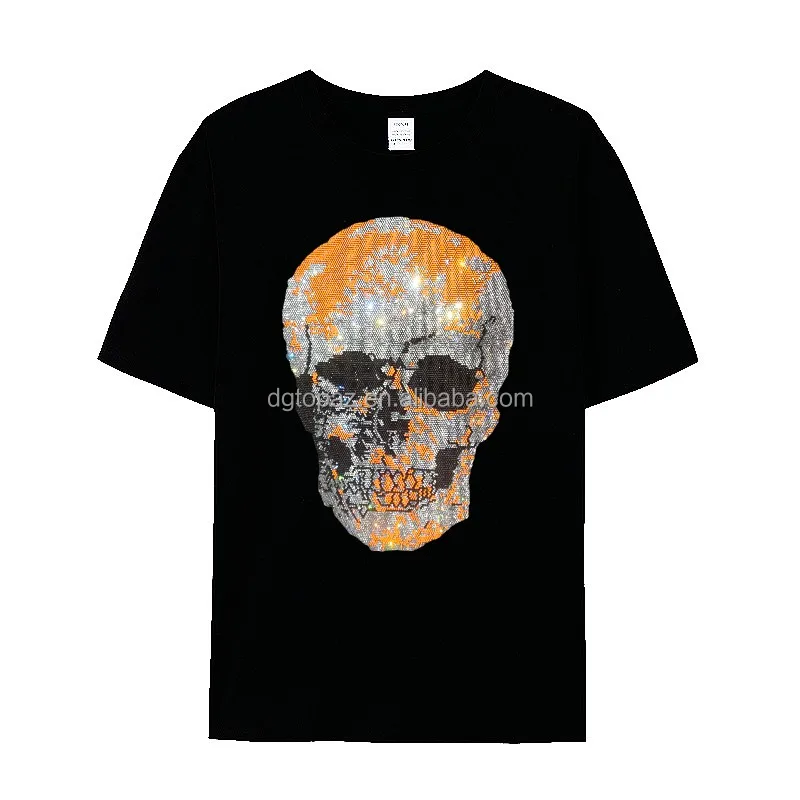 Free sample t-shirt sticker heat transfer lovely cheer ready design strass rhinestone transfer