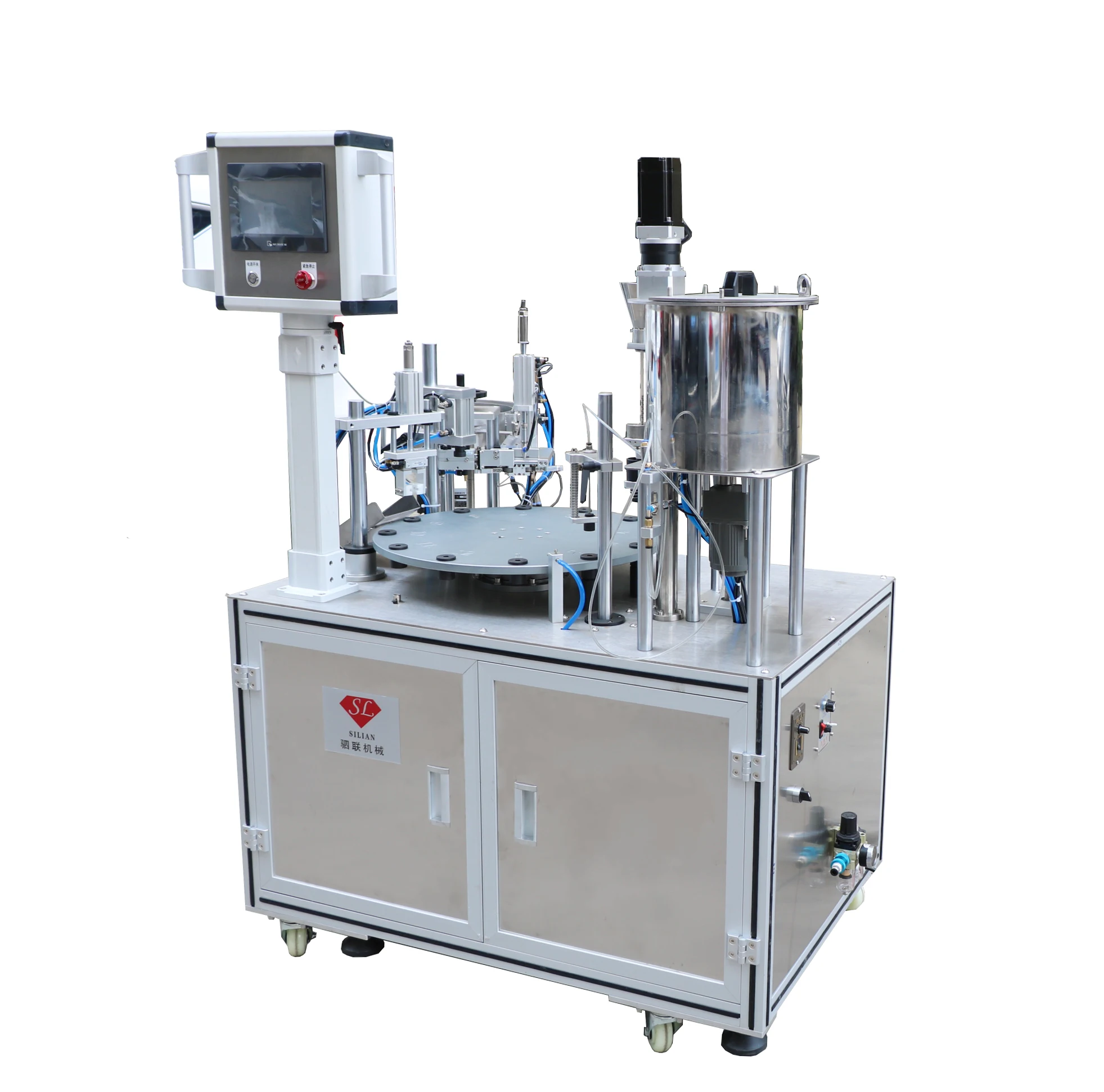 SiLian Colorful Eyeliner Pencil Filling Machine Colourful Liquid White Making Cosmetic Manufacturing Machinery for Lip Liner