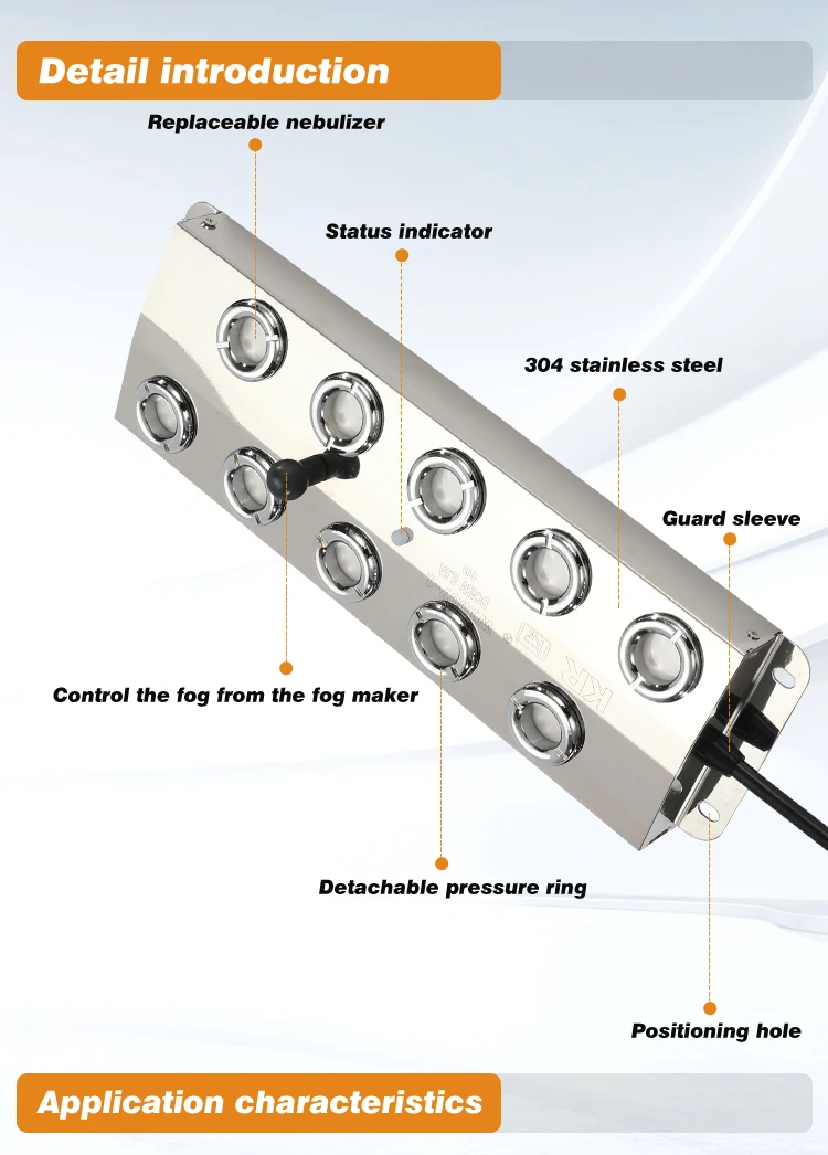 Ultrasonic Atomizer Atomizing Plate 10 Head Mist Maker Pool Rockery
