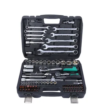 Multi-function intensification 82 pieces auto repair household tool set mechanic tool kit