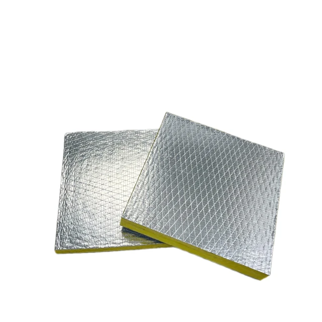 25mm 40mm Thick Duct Insulation in HVAC and Air-Conditioning System Fireproof Sound Proof Insulation Glass Wool Boards Panel