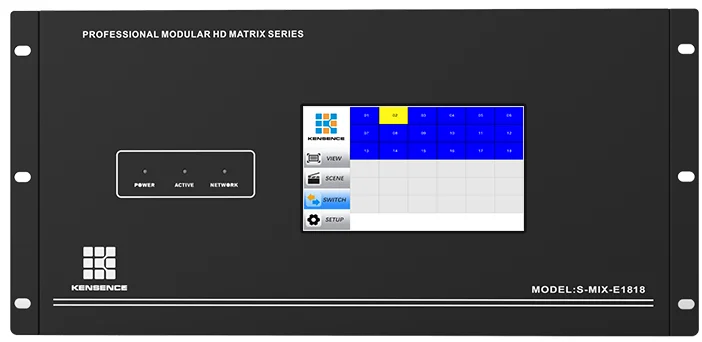 Cctv Video Matrix 8x8 16x16 32x32 72x72 Modular 4k 30hz Seamless Hdbaset SDI VGA Video hdmi matrix Switcher Over Cat6