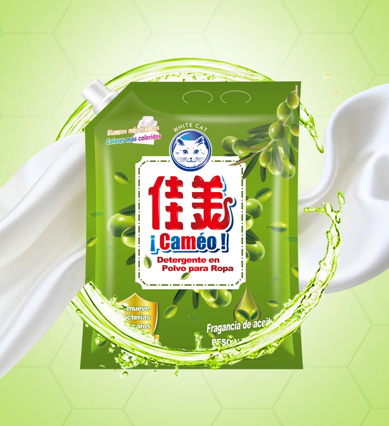 Oem Odm Laundry Detergent Powder Cheap Olive Scent Washing Powder