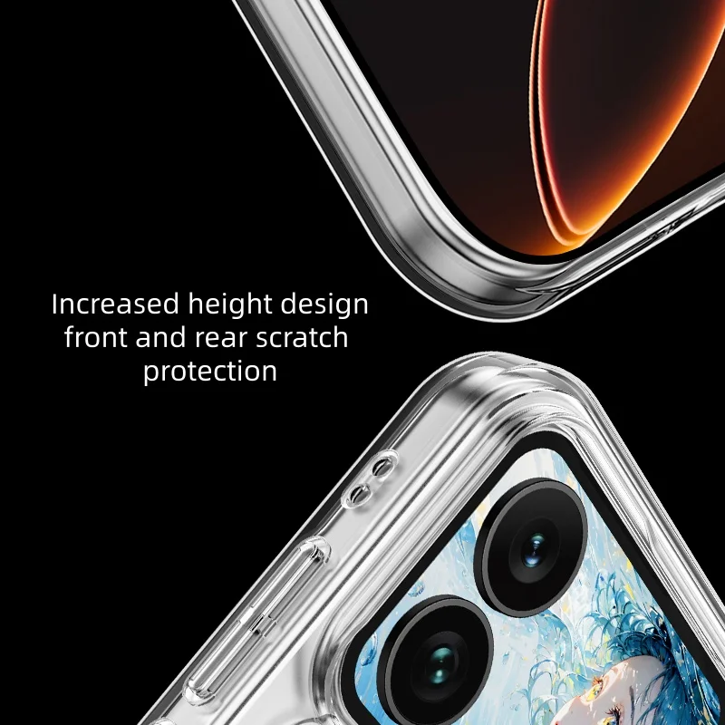 product magnetic anti slim  anti shock grade transparent drop protection case for xiaomi 17pro max frosting protective cell phone cover-6