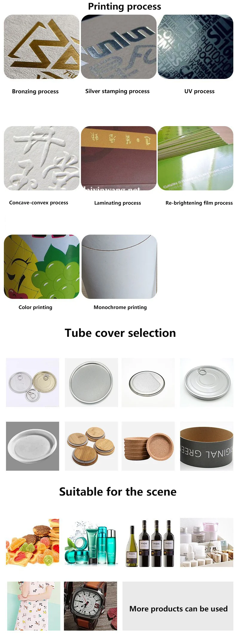 Hotselling Mailing Paper Tube Transportation Tube Poster Fishing Rod