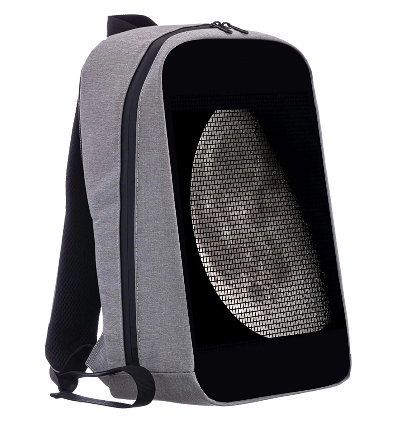  XBAG LED Backpack Customizable Led Screen Hard Case Laptop  Backpack with Programmable Screen Digital Smart Model One (Gray) :  Electronics