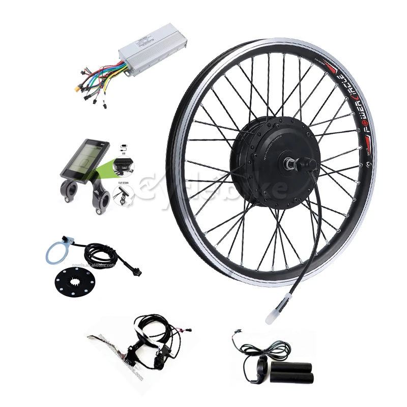 1000 watt electric bicycle kit KirbEbike 48V 1000W Bike Conversion With Battery BikeKit Rear 500 1000w Electric Bike Kit Ebike