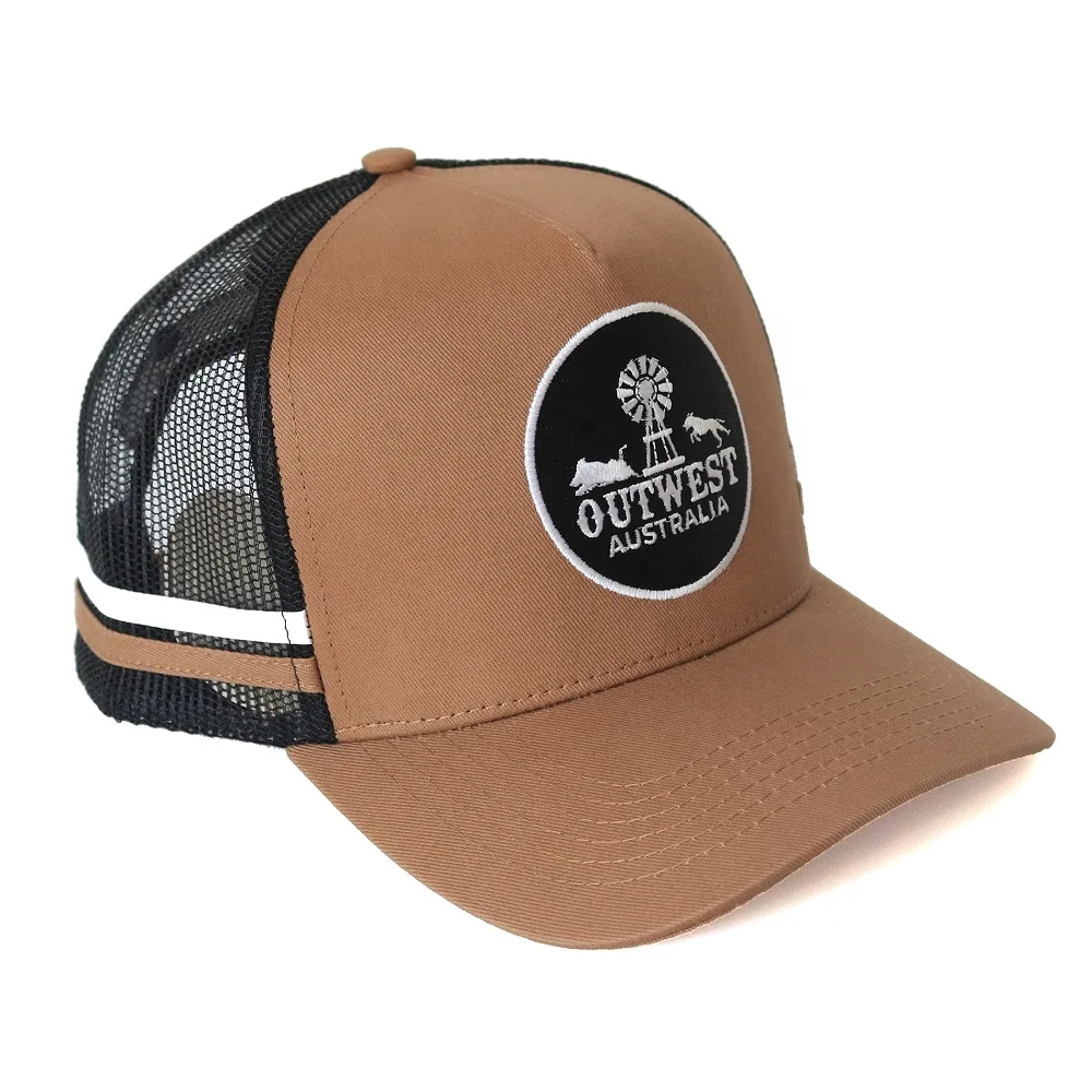 Hot Selling Wholesale Classic 5 Panel Cap With Mesh Adjustable Snapback Buckle Fashion tide Cap Trucker Cap