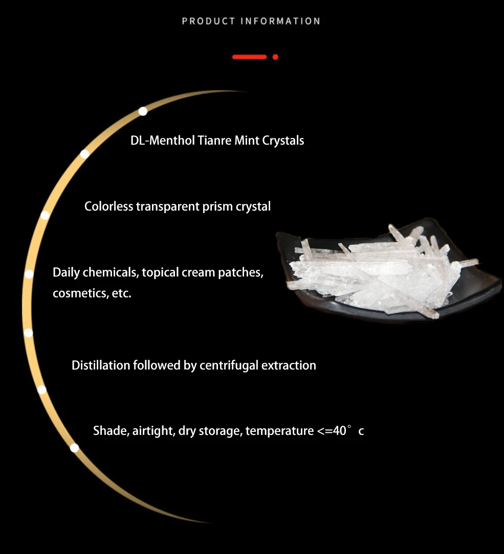 Dl-menthol As Flavor Cas 89-78-1 Menthol Crystals 99% Dl-menthol - Buy