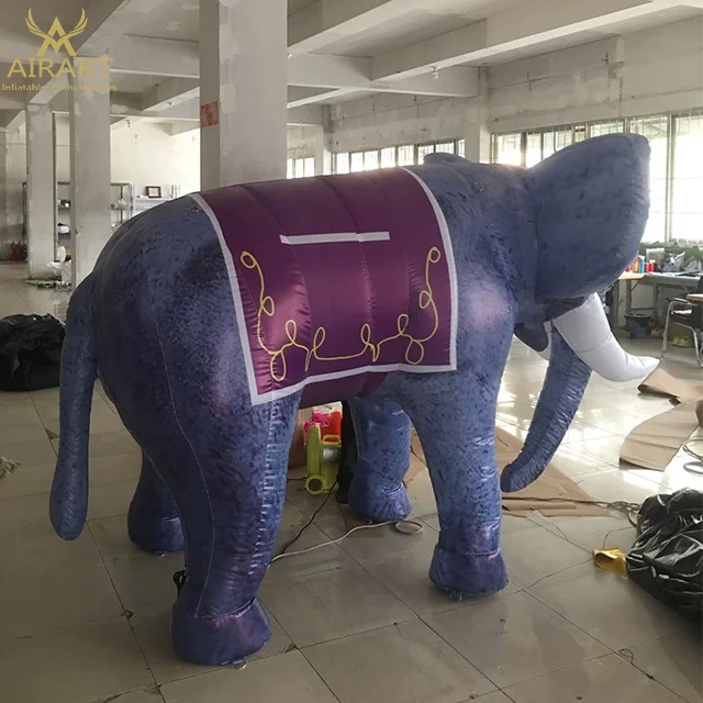 Indian Elephant Model Custom Gray Inflatable Elephant Costume for Event