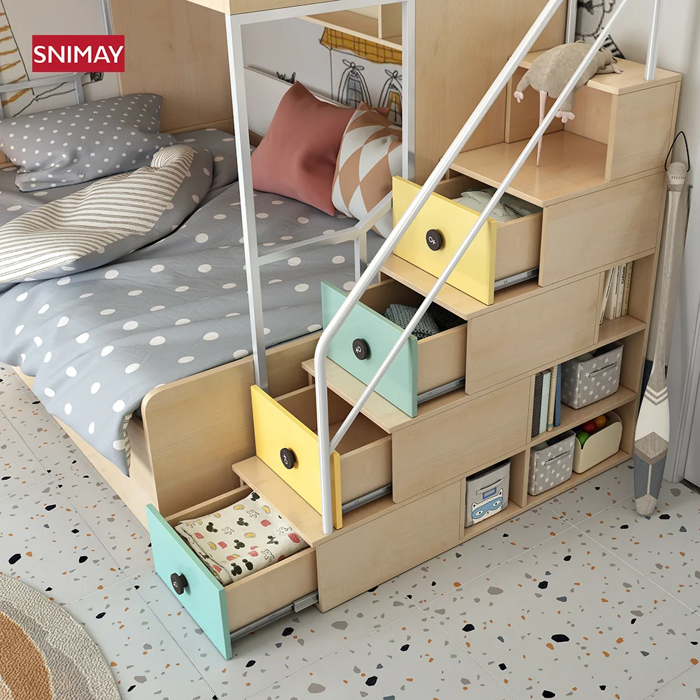 Cama Loft Personalizada com Estrutura de Madeira para Crianças, image size:1000x1000