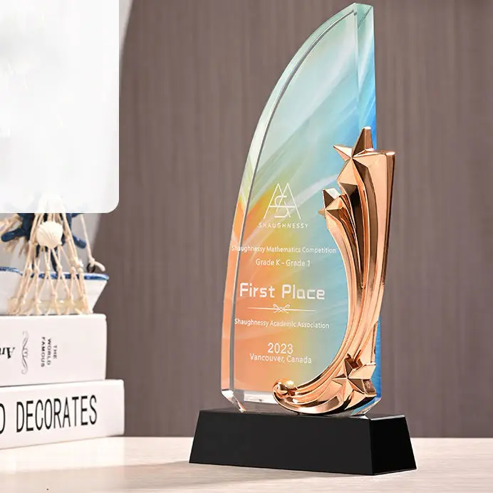 Wholesale k9 blank crystal plaque uv printing awards blank plaque k9 crystal trophy award