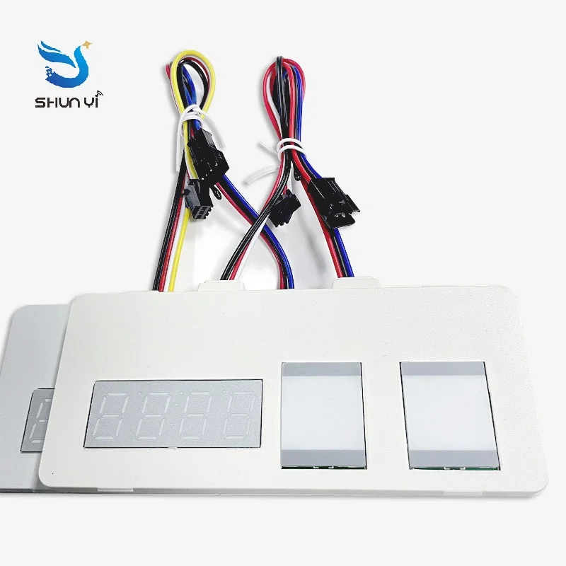 12V Tricolor Capacitive Sensor Touch Switch Led Mirror Touch Switch with Time Temperature Display