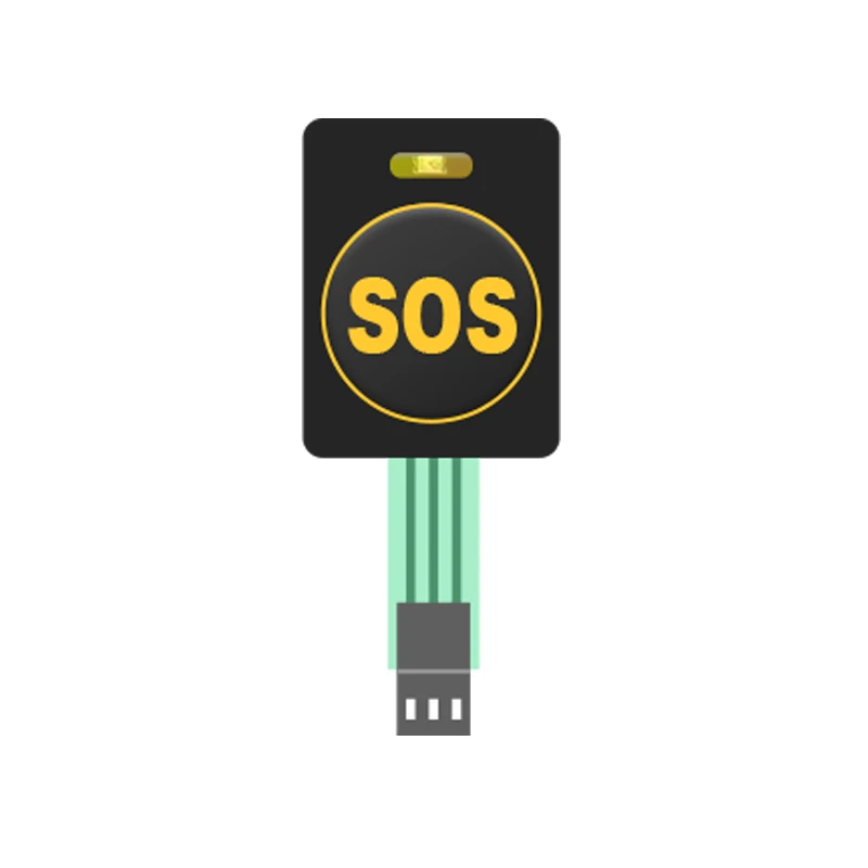 Single push button membrane switch for siemens