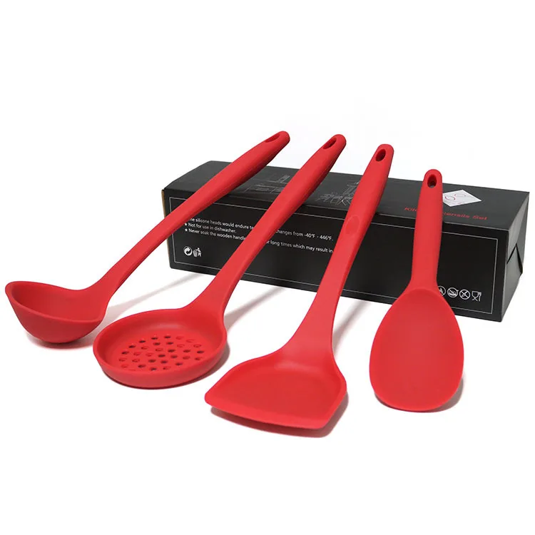 Kitchen Utensil Set of 6 Silicone Spoon Cook Tools Temp 446