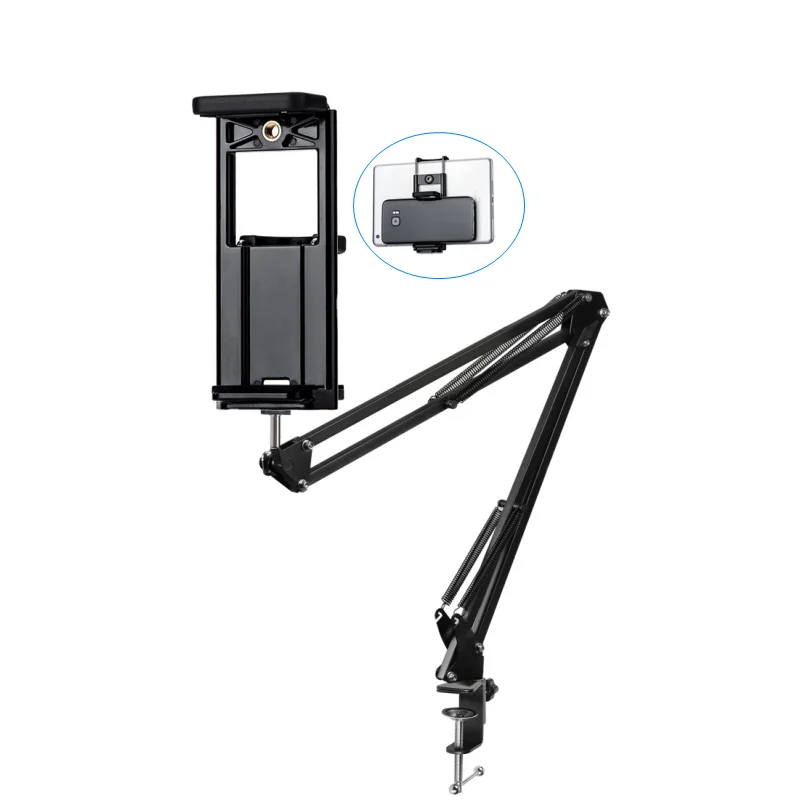 Гибкая настольная подставка для микрофона NB35 гибкая легкая с длинной ручкой зажим планшета и телефона