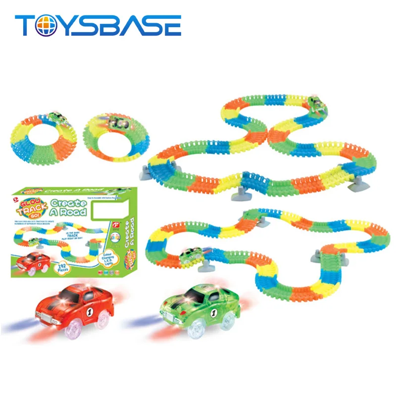 glow in the dark train set