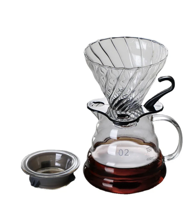 Arabic Espresso Glass Coffee Pot Kettle 300ml 500ml 750ml Hand Drip Coffee Maker Tool