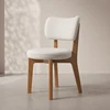 Light Walnut+White Leather
