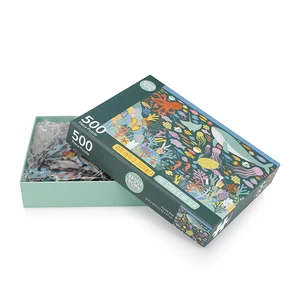 Custom Luxury Car Bear Jigsaw Puzzle 500-Piece Paper Puzzle for Adults and Children Unisex Jigsaw Puzzles Genre