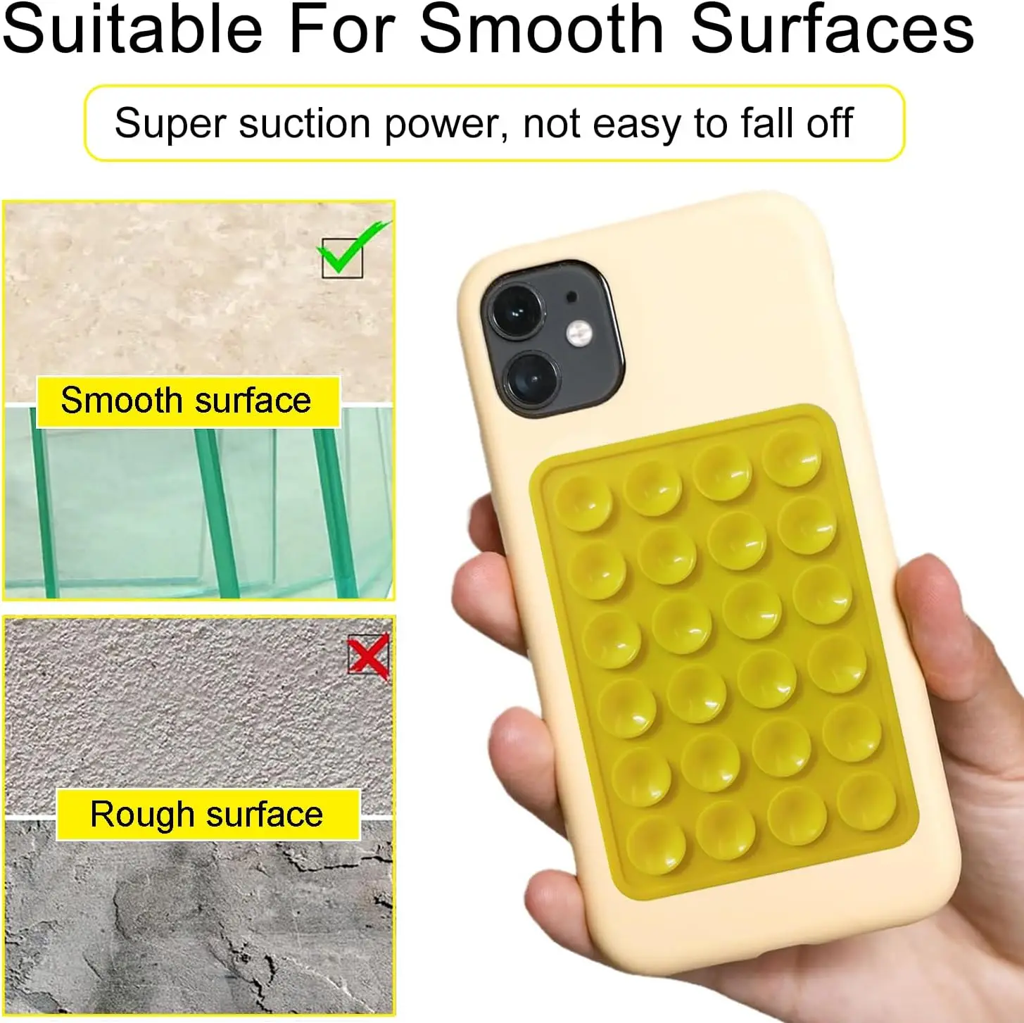 Custom logo Silicone Suction Pad Sticky Phone case for Wall Phone Holder Custom logo Silicone Suction Pad Sticky Phone case for Wall Phone Holder